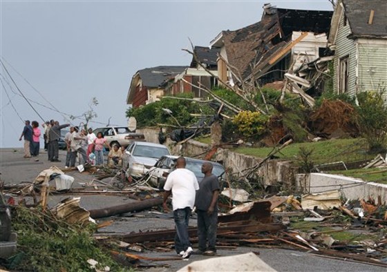 Allstate says it is treating the increase in home-destroying weather as a new reality. In April, a tornado demolished structures in Pratt City, Ala.